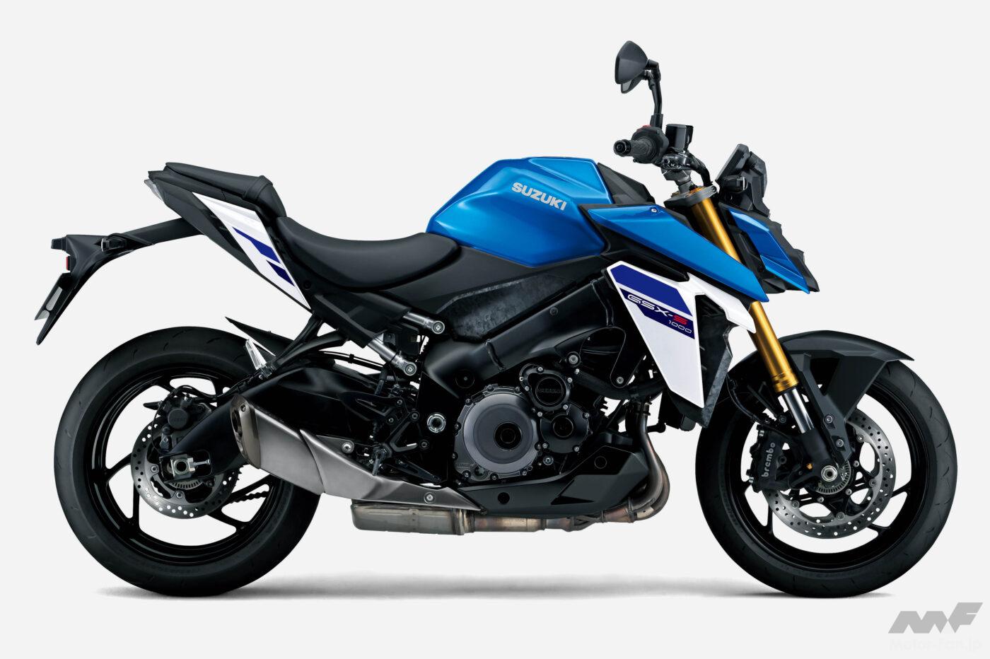 Suzuki’s four-cylinder pure sports GSX-S1000 undergoes minor changes and adopts a color LCD meter