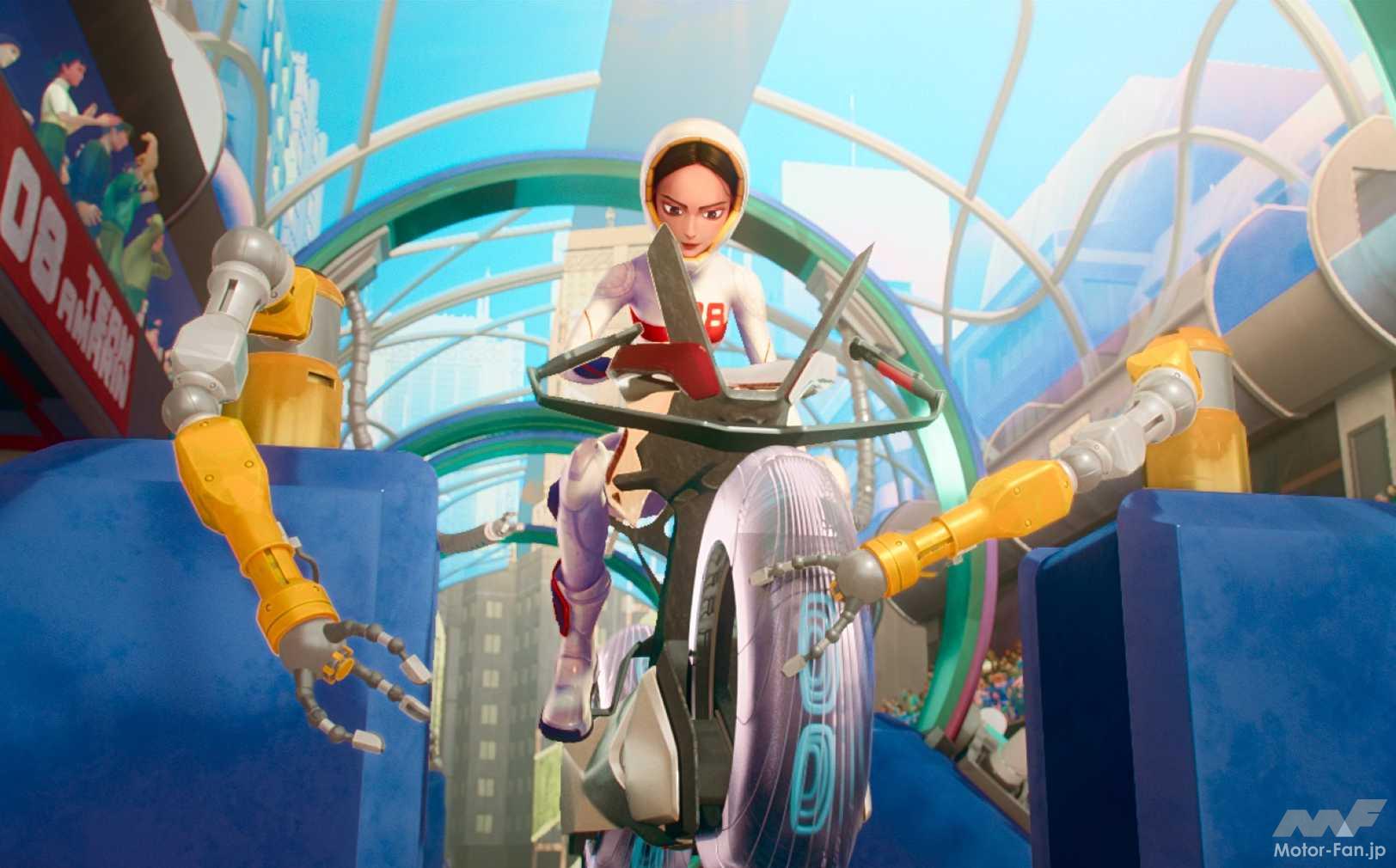 Tokyo 100 years from now, motorcycles 100 years from now. Sci-fi anime in collaboration with Yamaha Motor to be exclusively d