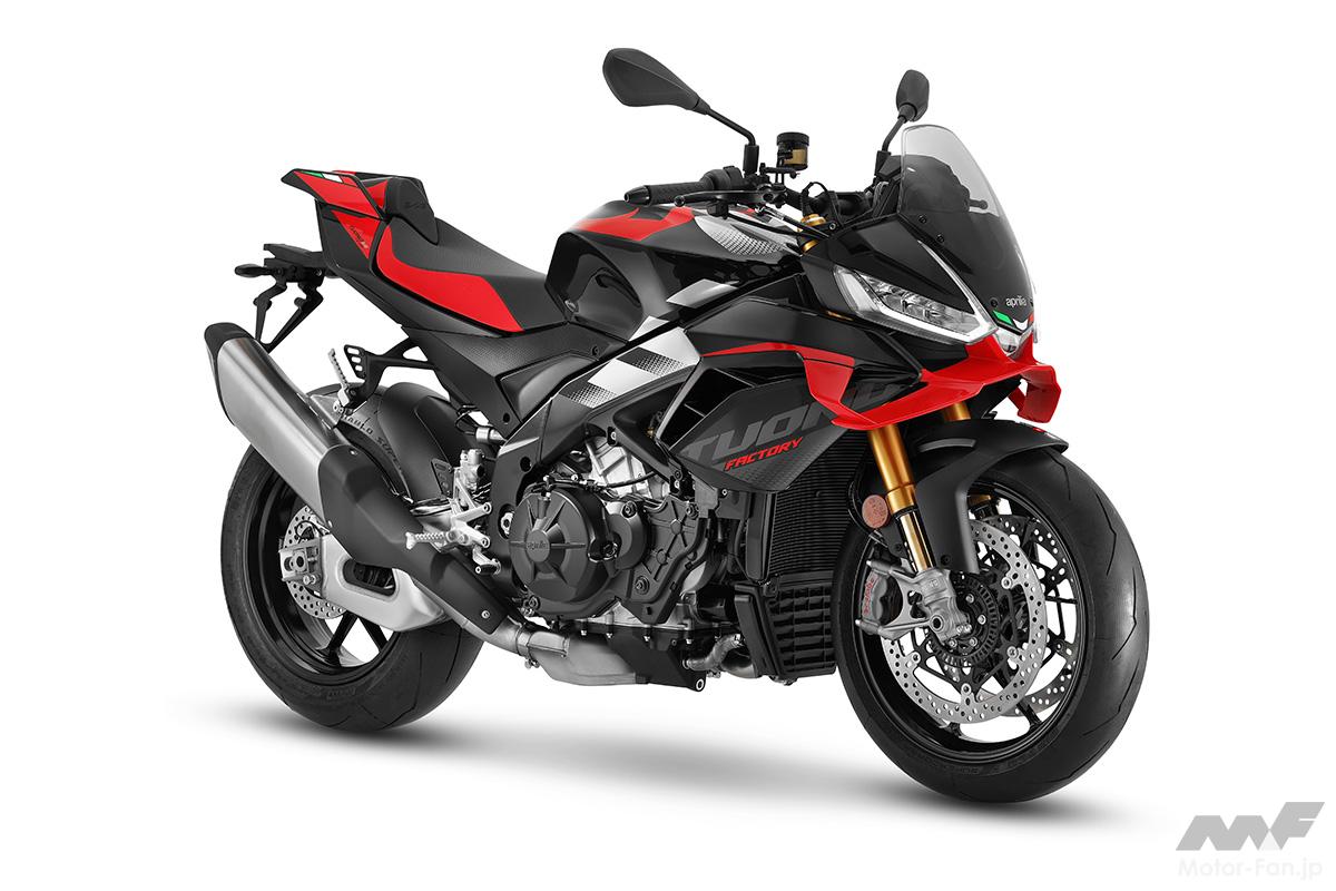Maximum output has increased by 5 horsepower. Aprilia unveils 2025 model of naked sports bike “Tuono V4/V4 Factory̶