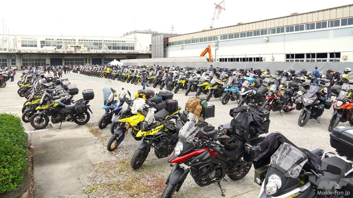 Leaving before 5am! A 250SX owner participated in the V-Strom Meeting 2024 for the first time. | Number of attendees: 1,518