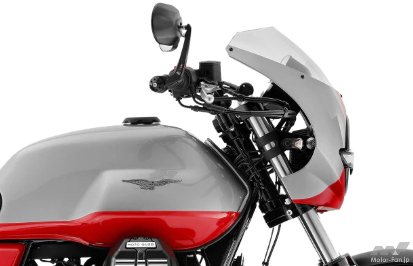 A limited edition model that inherits the racing pedigree! The Moto Guzzi V7 Stone Corsa boasts a sporty special edition