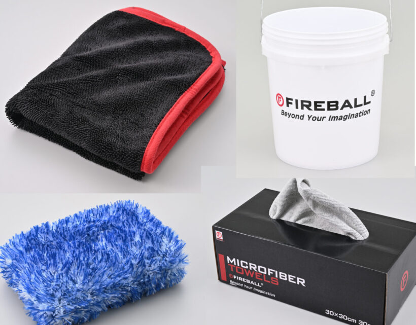 Motorcycle wash items. 8 types of car wash items from the world-renowned premium cosmetics brand “Fireball” [Dayt
