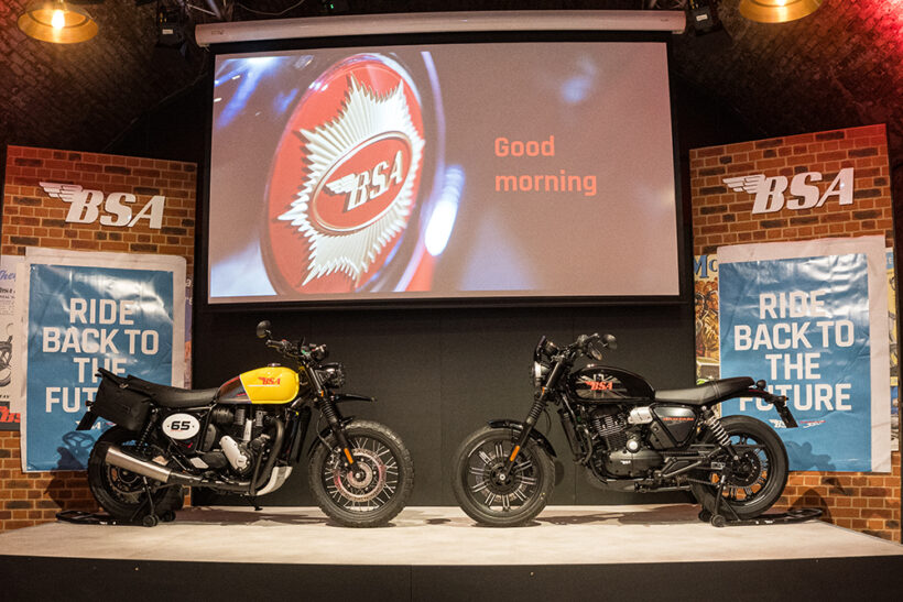The British brand BSA has announced two new models at once: the Bantam 350 and the Scrambler 650.