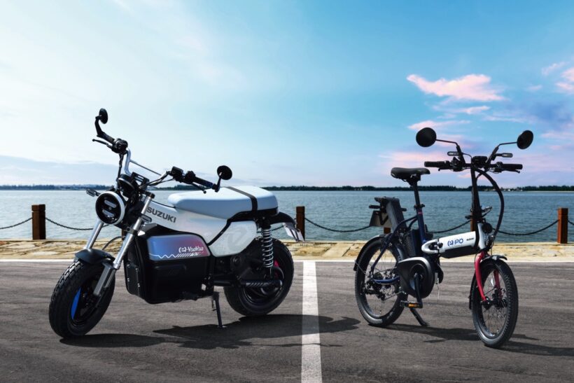 An electric version of the VanVan?! Suzuki unveils future two-wheeled mobility vehicles at JMS [Japan Mobility Show 2025]