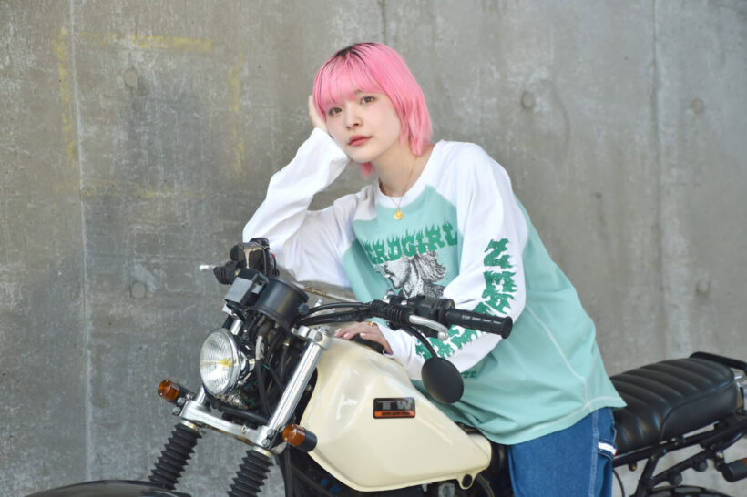 “Reiwa Radio Star” Angelina 1/3 Loves Motorcycles! Her training vehicle is a CB400SF! She wants to ride a Meguro